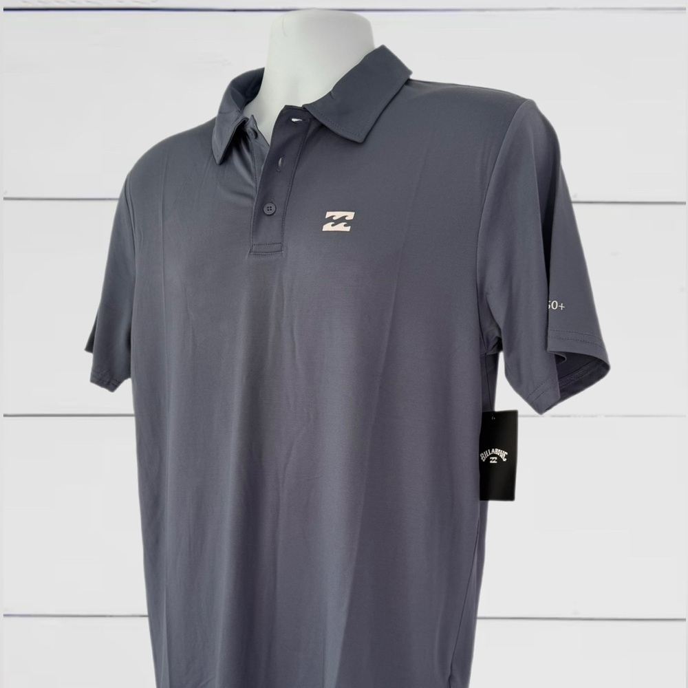 Billabong Men’s Coronado Polo short sleeve shirt. Color Gray - Size Small